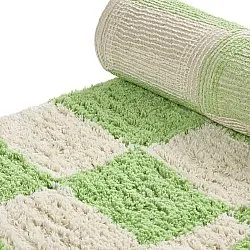 Shaggy rugs - Maranello Natural Cotton Shaggy (green)