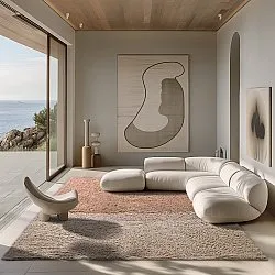 Shaggy rugs - Mareto Natural Cotton Shaggy (brown)