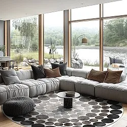 Round rug - Marineo (grey)