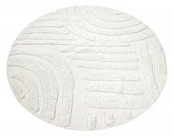 Round rug - Margo Natural Cotton Shaggy (offwhite)