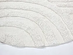 Round rug - Mavis Natural Cotton Shaggy (offwhite)