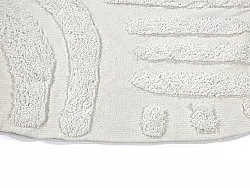 Round rug - Mavis Natural Cotton Shaggy (offwhite)
