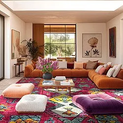 Wilton rug - Misare (pink/multi)