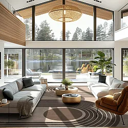 Wilton rug - Moudania (brown/black)