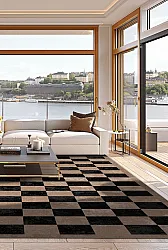 Wilton rug - Nevada (black/brown)