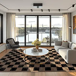 Wilton rug - Nevada (black/brown)