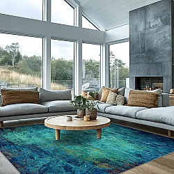 Wilton rug - Pardos (blue)