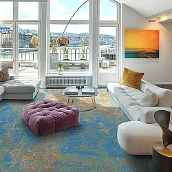 Wilton rug - Pavoa (blue)