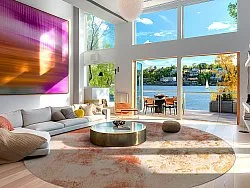 Round rug - Periana (pink/multi)