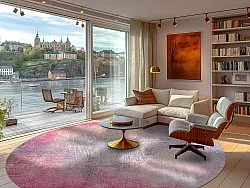 Round rug - Perugia (pink)
