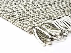 Wool rug - Plockton (grey/white/green)