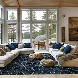 Wilton rug - Remy (dark blue)