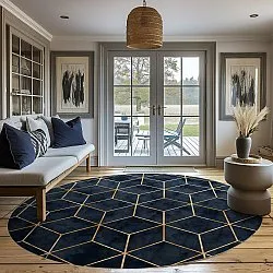 Round rug - Remy (dark blue)