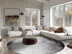 Round rug - Rosia (grey)