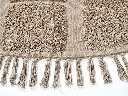 Round rug - Salem Natural Cotton Shaggy (taupe)