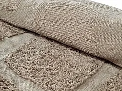 Round rug - Salem Natural Cotton Shaggy (taupe)