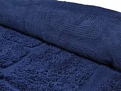 Shaggy rugs - Salem Natural Cotton Shaggy (dark blue)