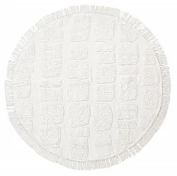 Round rug - Salem Natural Cotton Shaggy (offwhite)