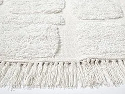 Round rug - Salem Natural Cotton Shaggy (offwhite)