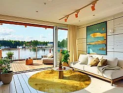 Round rug - Salitto (gold)