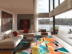 Wilton rug - Salome (orange/multi)