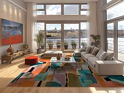 Wilton rug - Salome (orange/multi)
