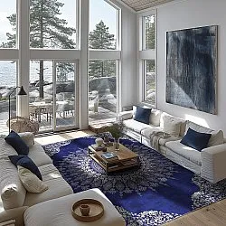 Wilton rug - Sandrigo (blue/beige)
