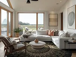 Round rug - Sandrigo (black/gold)