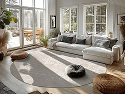 Round rug - Santi (beige/white)