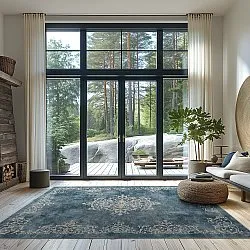 Wilton rug - Santi (blue/beige)
