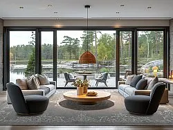 Wilton rug - Santi (grey/white)