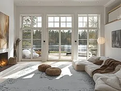 Wilton rug - Santi (white/grey)