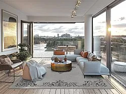 Wilton rug - Santi (white/black)