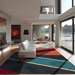 Wilton rug - Sanya (red/multi)