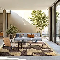 Shaggy rugs - Siberia Natural Cotton Shaggy (beige/brown)