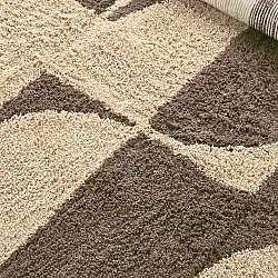 Shaggy rugs - Siberia Natural Cotton Shaggy (beige/brown)
