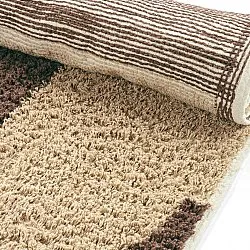 Shaggy rugs - Siberia Natural Cotton Shaggy (beige/brown)