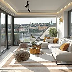 Wilton rug - Soros (beige/white)