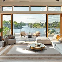 Wilton rug - Soros (beige/white)