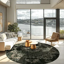 Round rug - Taknis (dark green)