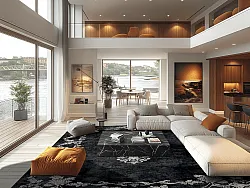 Wilton rug - Taknis (black)