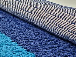 Shaggy rugs - Taro Natural Cotton Shaggy (blue)