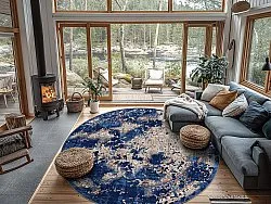 Round rug - Temima (blue)