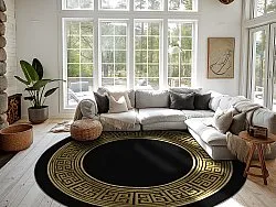 Round rug - Tilos (black/gold)