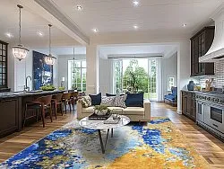 Wilton rug - Travale (blue/yellow/multi)