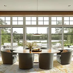 Round rug - Travale (yellow)