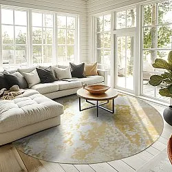 Round rug - Travale (yellow)