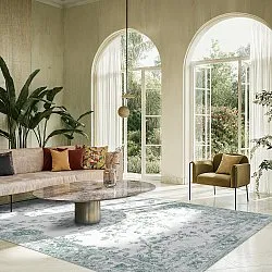 Wilton rug - Tulum (light blue/white)