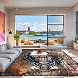 Wilton rug - Vakifli (blue/multi)