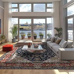 Wilton rug - Vakifli (blue/multi)
